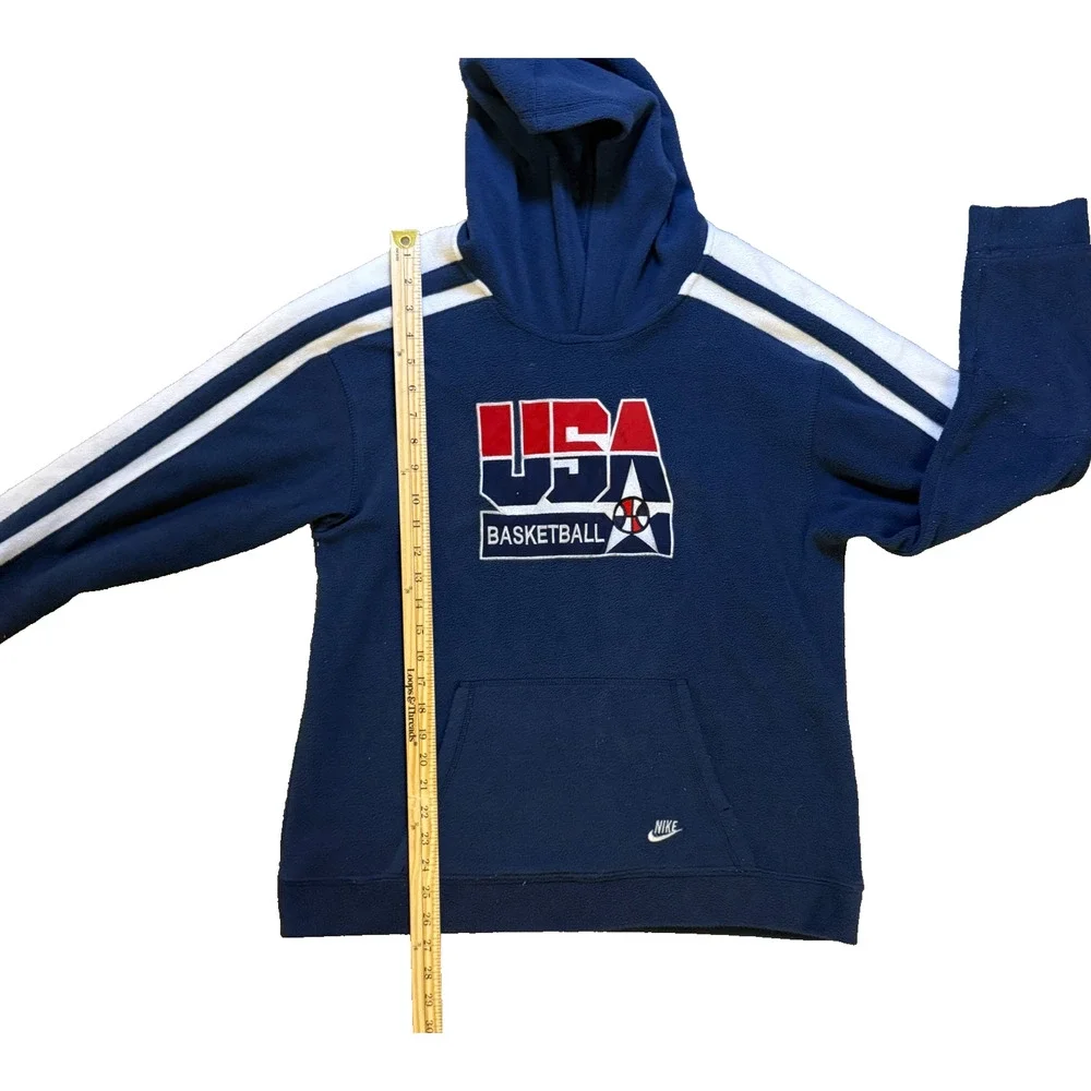 Nike‎ Team USA Olympic Basketball Hoodie Youth L older Nike Team USA Fleece Blue